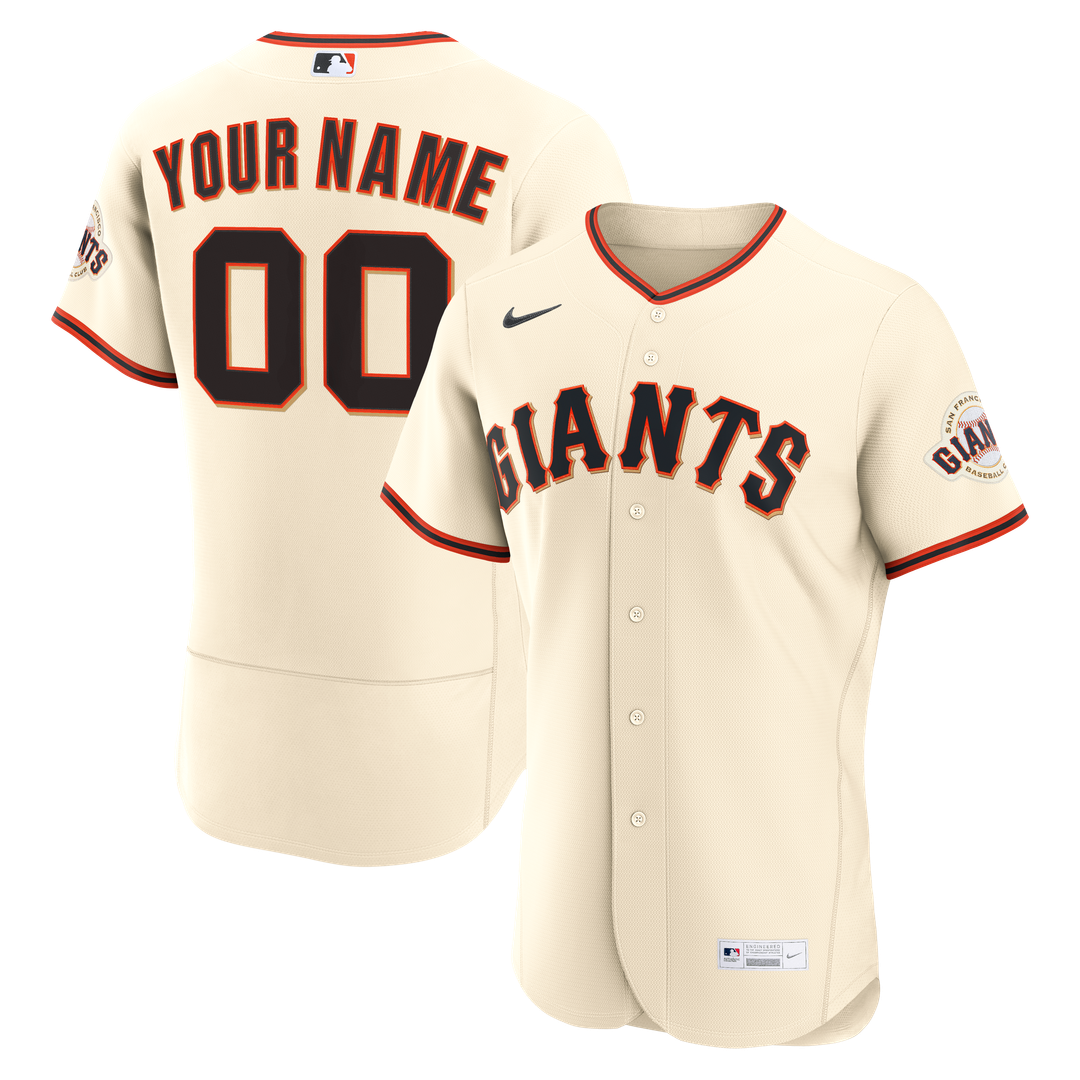 San Francisco Giants Nike Home Authentic Custom Jersey - Cream Team Jersey Sports Fan Apparel