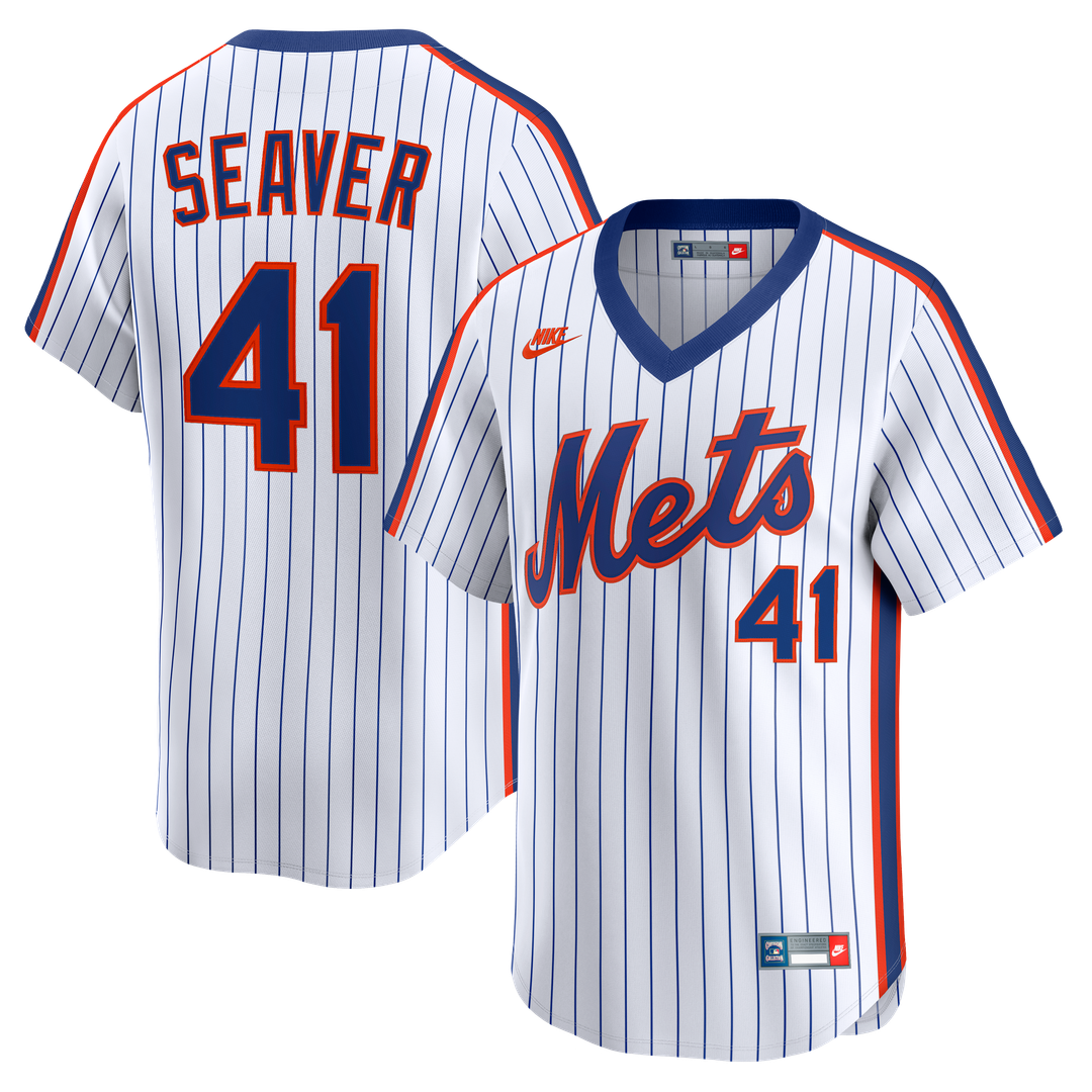 New York Mets Tom Seaver Nike Cooperstown Limited Jersey - White Team Jersey Sports Fan Apparel