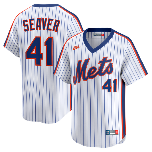 New York Mets Tom Seaver Nike Cooperstown Limited Jersey - White Team Jersey Sports Fan Apparel