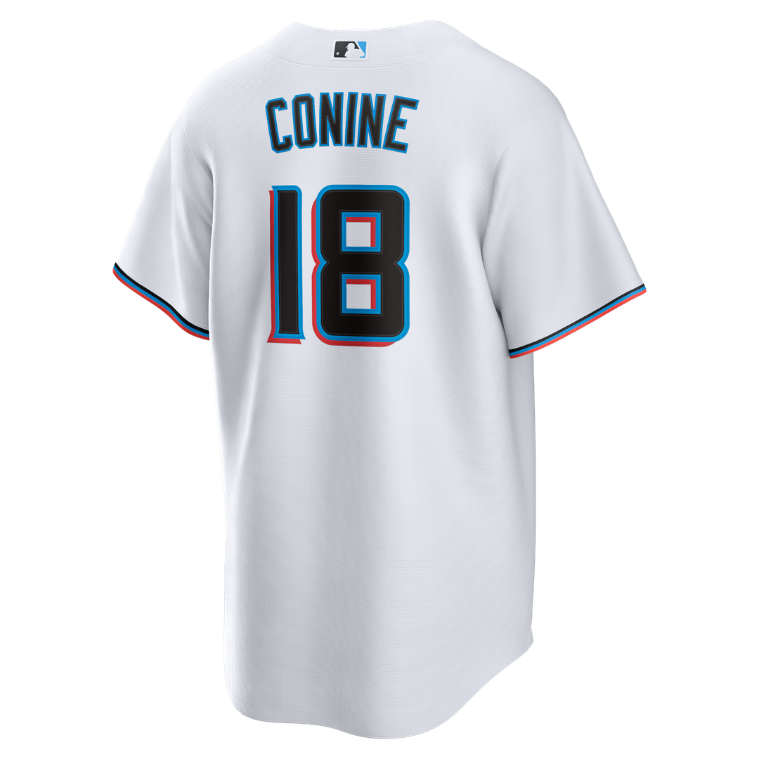 Miami Marlins Griffin Conine Nike Home Replica Jersey - White Team Jersey Sports Fan Apparel