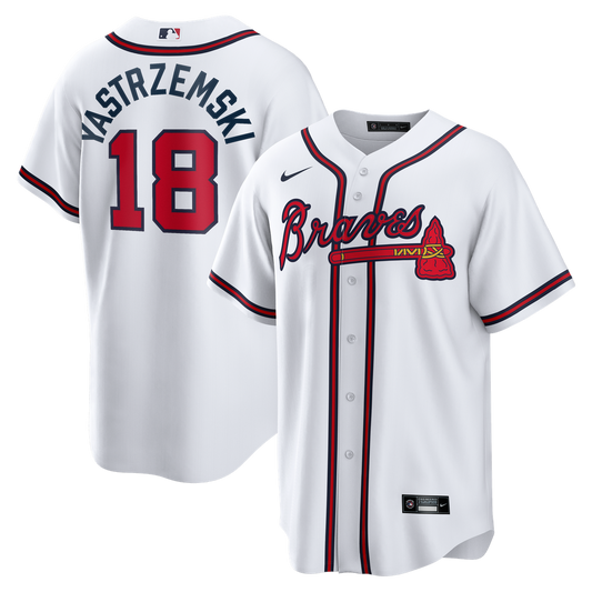 Atlanta Braves Mike Yastrzemski Nike Replica Jersey - White Team Jersey Sports Fan Apparel