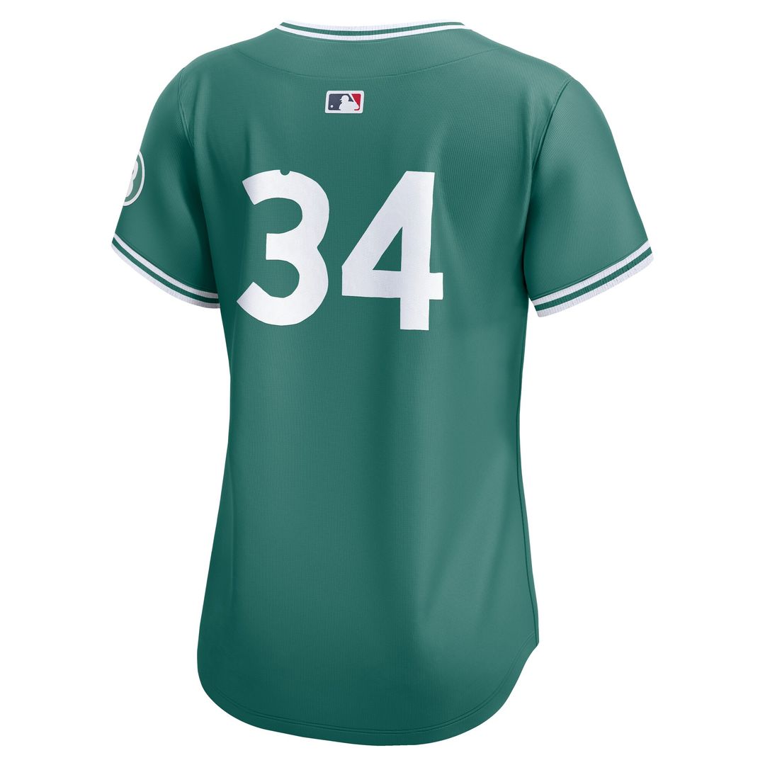 Boston Red Sox David Ortiz Nike Women's 2025 City Connect Limited Retired Player Jersey - Green Team Jersey Sports Fan Apparel