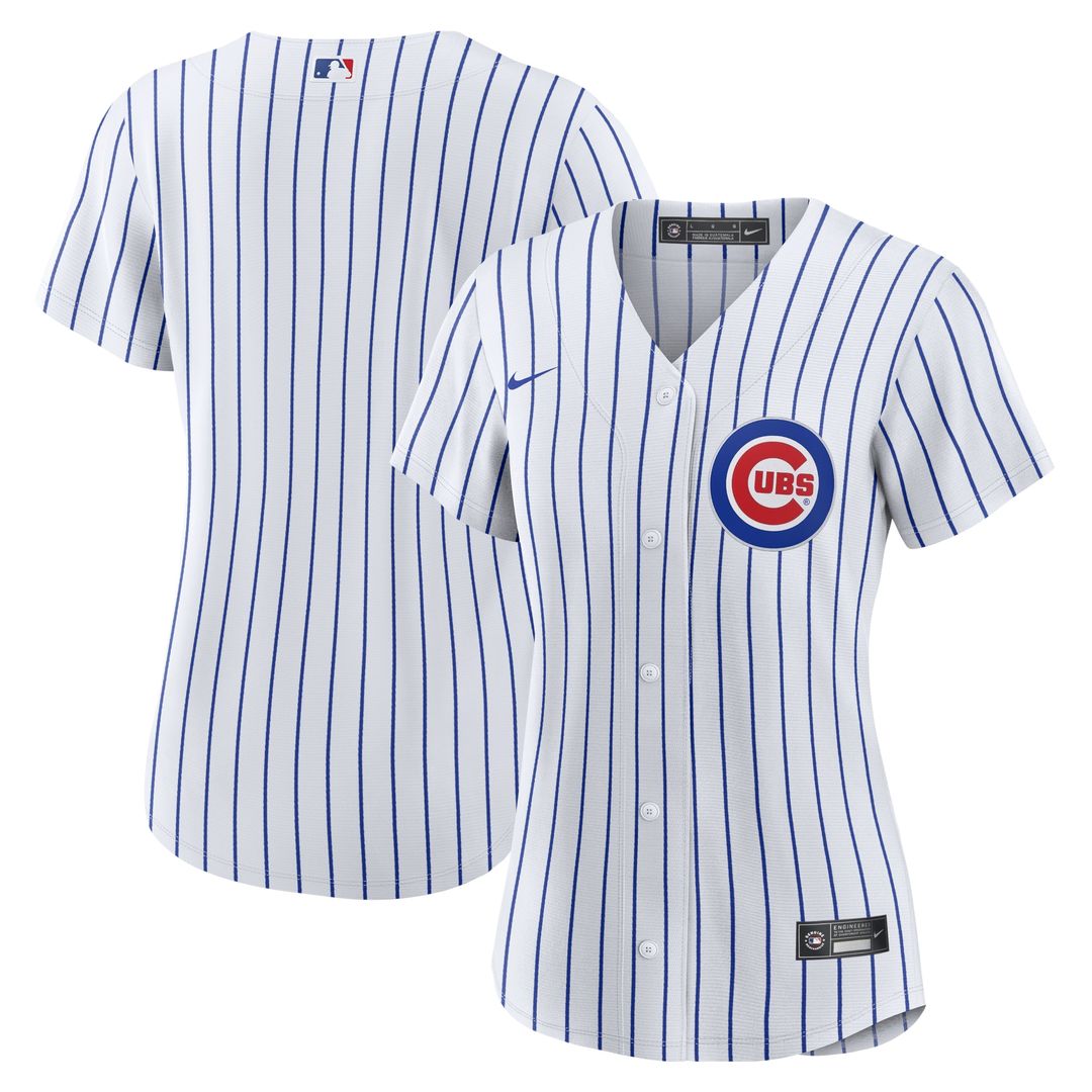 Chicago Cubs Nike Women's Home Replica Team Jersey - White Team Jersey Sports Fan Apparel