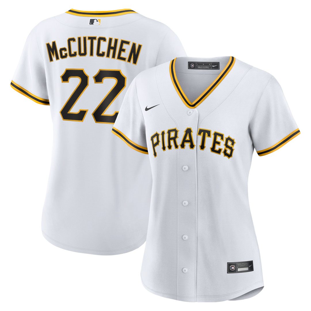 Pittsburgh Pirates Andrew McCutchen Nike Women's Home Replica Player Jersey - White Team Jersey Sports Fan Apparel