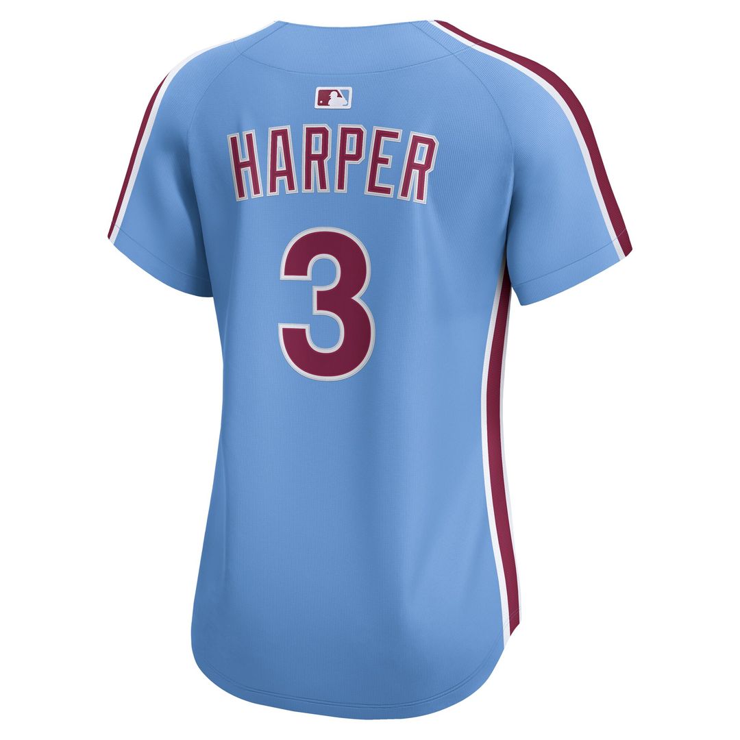 Philadelphia Phillies Bryce Harper Nike Women's Alternate Limited Player Jersey - Light Blue Team Jersey Sports Fan Apparel