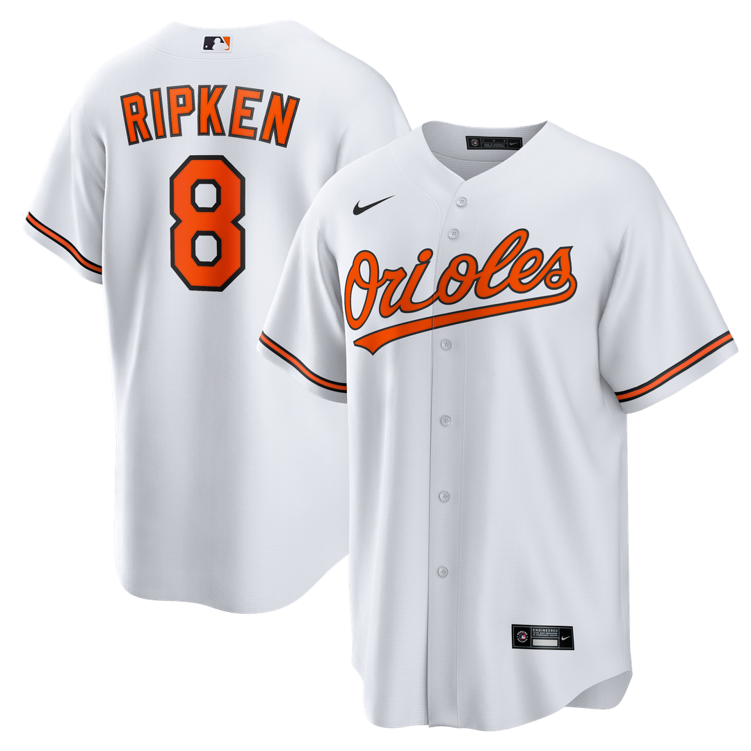Baltimore Orioles Cal Ripken Jr. Nike Home Retired Player Replica Jersey - White Team Jersey Sports Fan Apparel