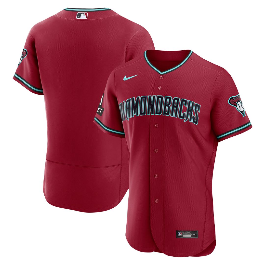 Arizona Diamondbacks Nike Home Sponsor Patch Authentic Jersey - Cream Team Jersey Sports Fan Apparel