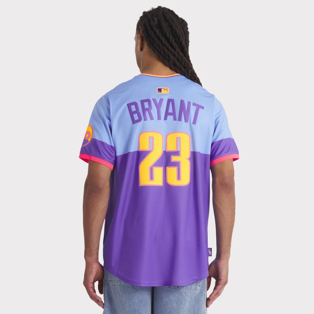 Colorado Rockies Kris Bryant Nike 2025 City Connect Limited Player Jersey - Purple/Light Blue Team Jersey Sports Fan Apparel