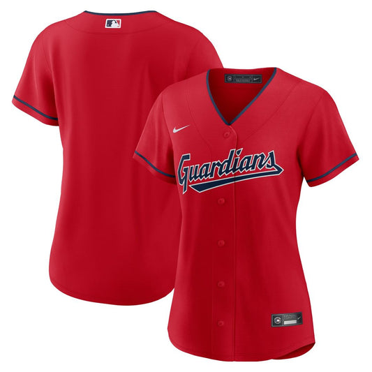 Cleveland Guardians Nike Women's Alternate Replica Team Jersey - Red Team Jersey Sports Fan Apparel