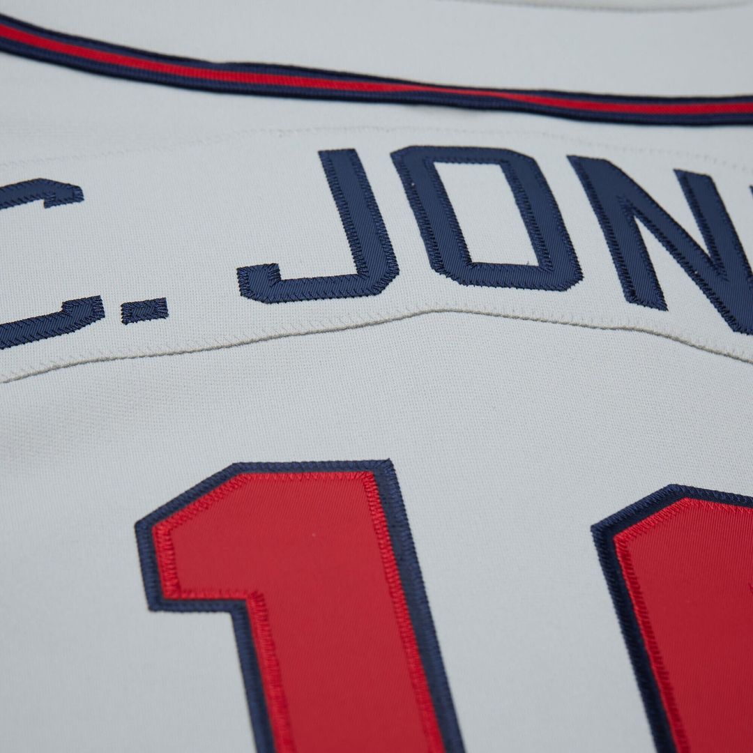 Atlanta Braves Chipper Jones Mitchell & Ness 1995 Throwback Authentic Jersey - Gray Team Jersey Sports Fan Apparel