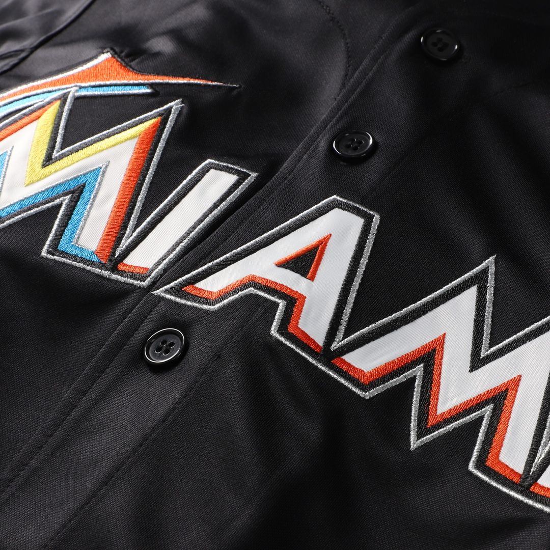 Miami Marlins Jose Fernandez Mitchell & Ness Authentic Batting Practice Jersey - Black Team Jersey Sports Fan Apparel