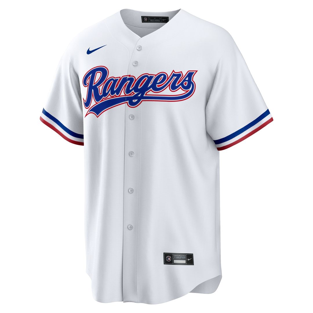 Texas Rangers Evan Carter Nike Home Replica Jersey - White Team Jersey Sports Fan Apparel