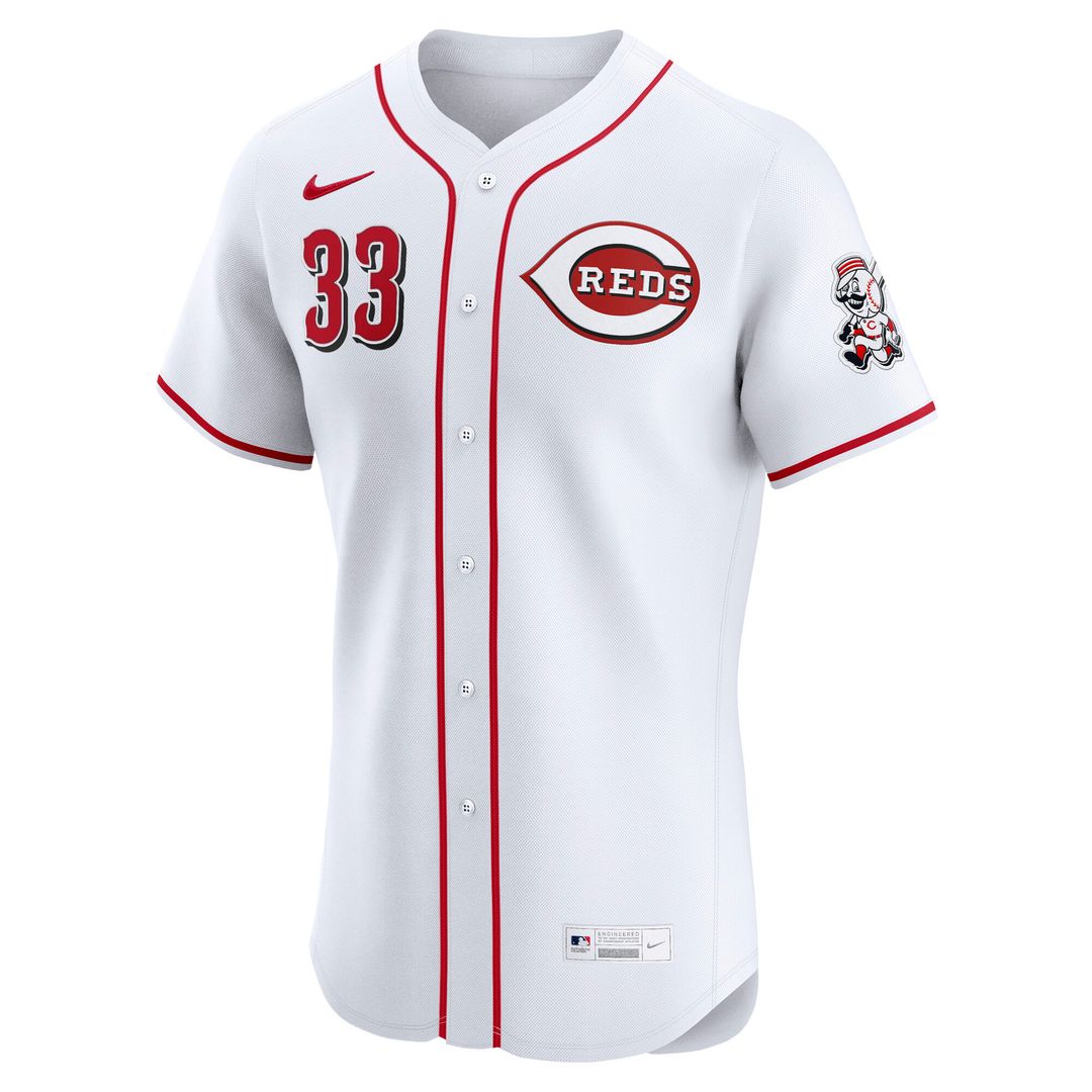 Cincinnati Reds Christian Encarnacion - Strand Nike Home Elite Jersey - White Team Jersey Sports Fan Apparel