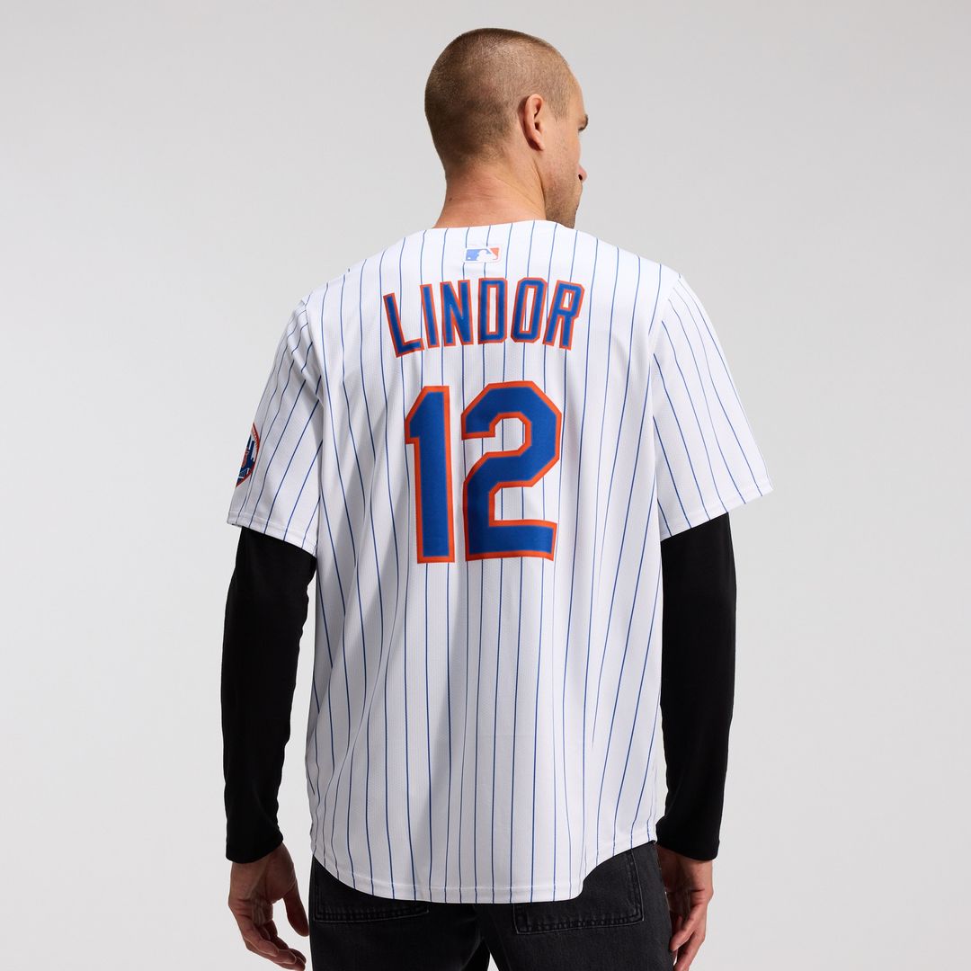 New York Mets Francisco Lindor Nike Alternate Limited Jersey - Black Team Jersey Sports Fan Apparel