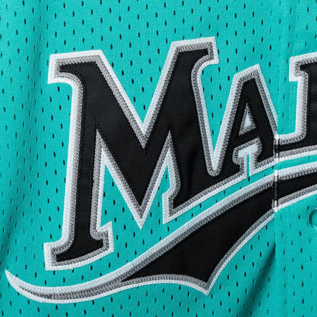 Andre Dawson Florida Marlins Mitchell & Ness Cooperstown Mesh Batting Practice Button - Up Jersey - Teal Team Jersey Sports Fan Apparel