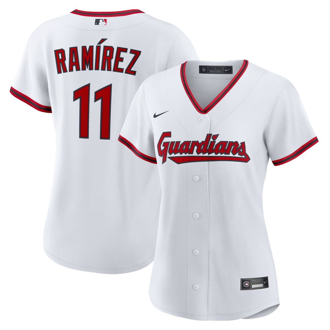Cleveland Guardians José Ramírez Nike Women's Home Replica Jersey - White Team Jersey Sports Fan Apparel