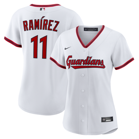 Cleveland Guardians José Ramírez Nike Women's Home Replica Jersey - White Team Jersey Sports Fan Apparel
