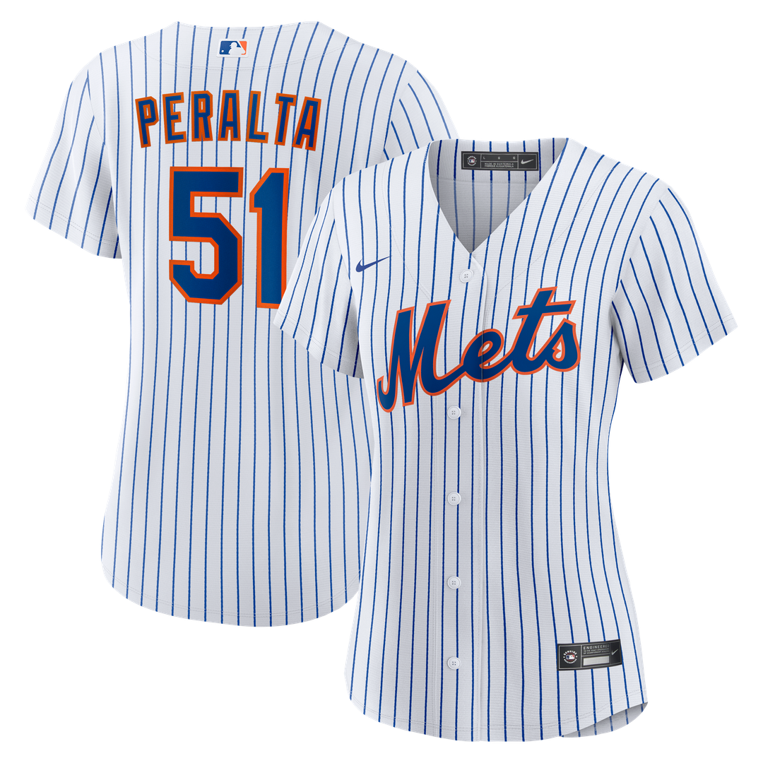 New York Mets Freddy Peralta Nike Women's Home Replica Jersey - White Team Jersey Sports Fan Apparel