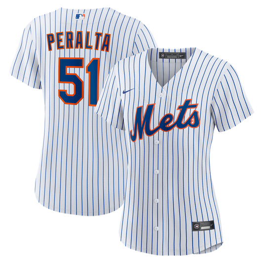 New York Mets Freddy Peralta Nike Women's Home Replica Jersey - White Team Jersey Sports Fan Apparel