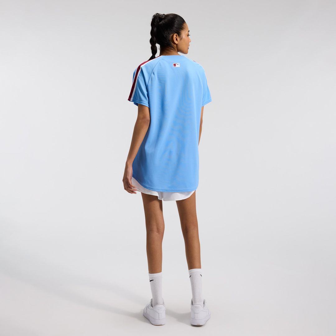 Philadelphia Phillies Nike Women's Alternate Limited Jersey - Light Blue Team Jersey Sports Fan Apparel