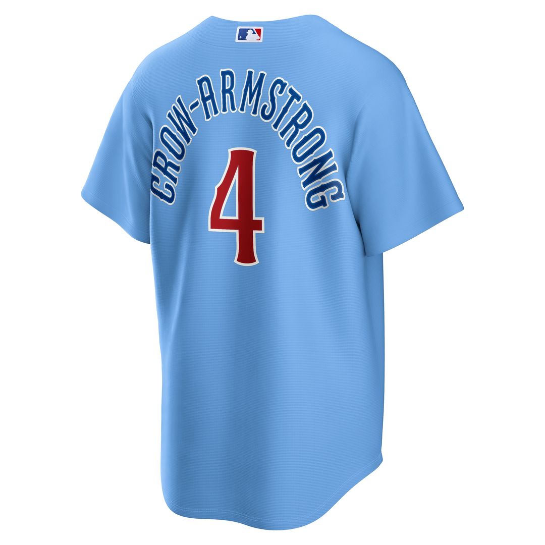 Chicago Cubs Pete Crow - Armstrong Nike Alternate Replica Jersey - Light Blue Team Jersey Sports Fan Apparel