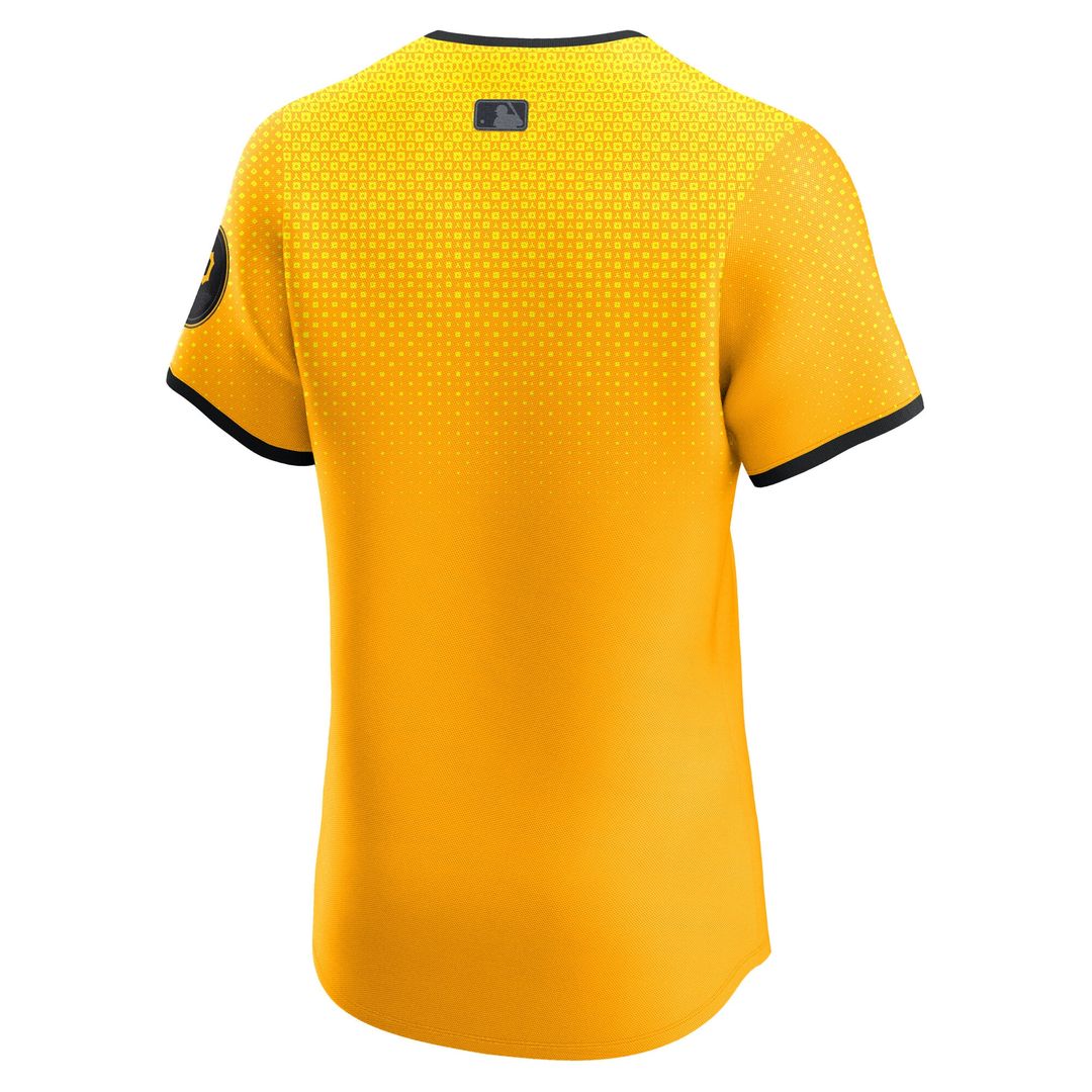 Pittsburgh Pirates Nike City Connect Elite Jersey - Gold Team Jersey Sports Fan Apparel