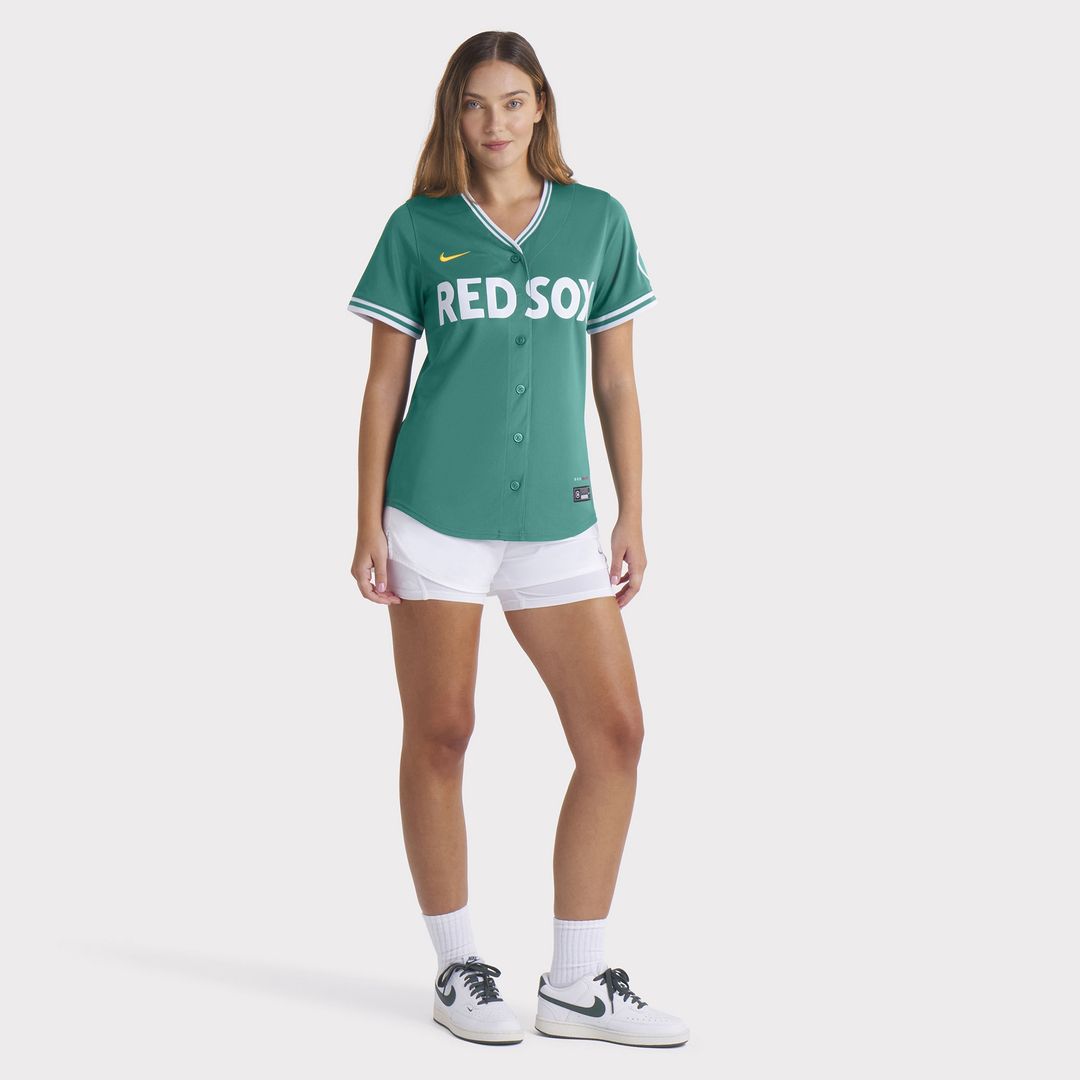 Boston Red Sox Nike Women's 2025 City Connect Limited Jersey - Green Team Jersey Sports Fan Apparel
