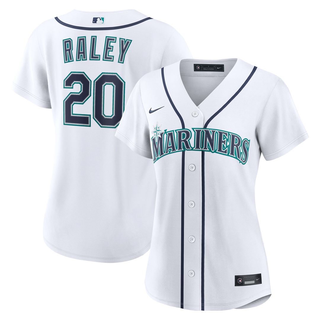 Seattle Mariners Luke Raley Nike Women's Home Replica Jersey - White Team Jersey Sports Fan Apparel