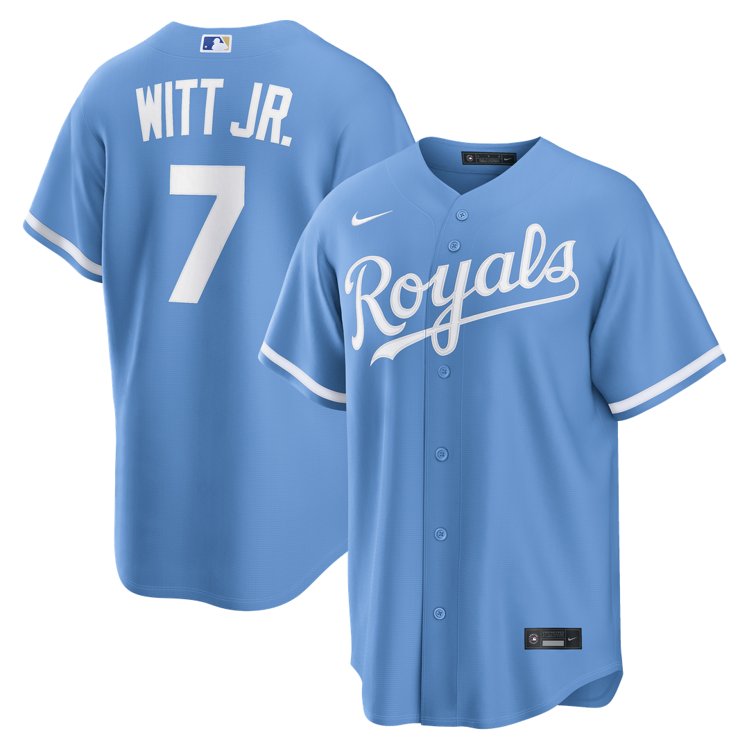 Kansas City Royals Bobby Witt Jr. Nike Alternate Replica Jersey - Royal Team Jersey Sports Fan Apparel
