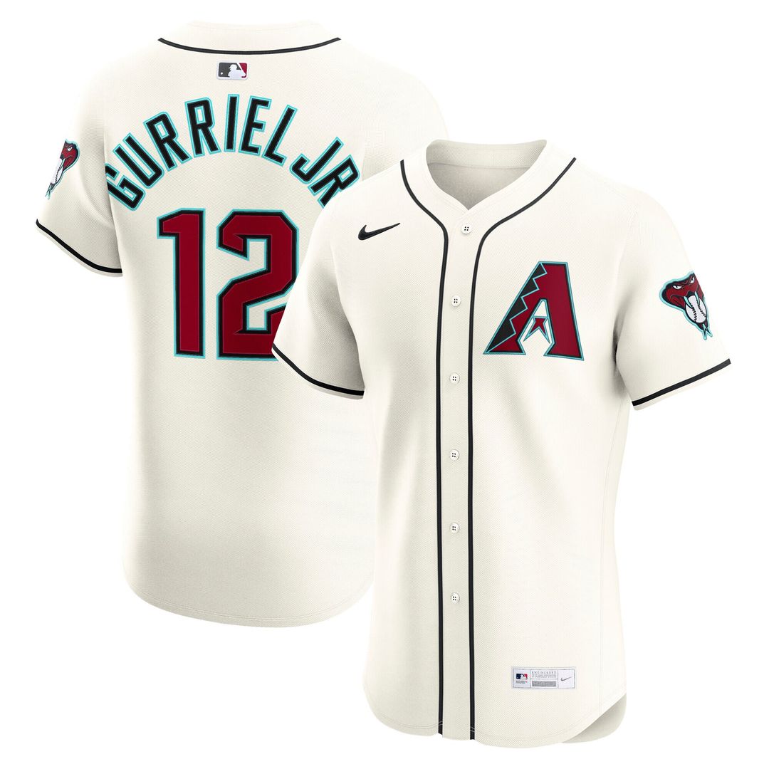 Arizona Diamondbacks Lourdes Gurriel Jr. Nike Home Elite Jersey - Cream Team Jersey Sports Fan Apparel