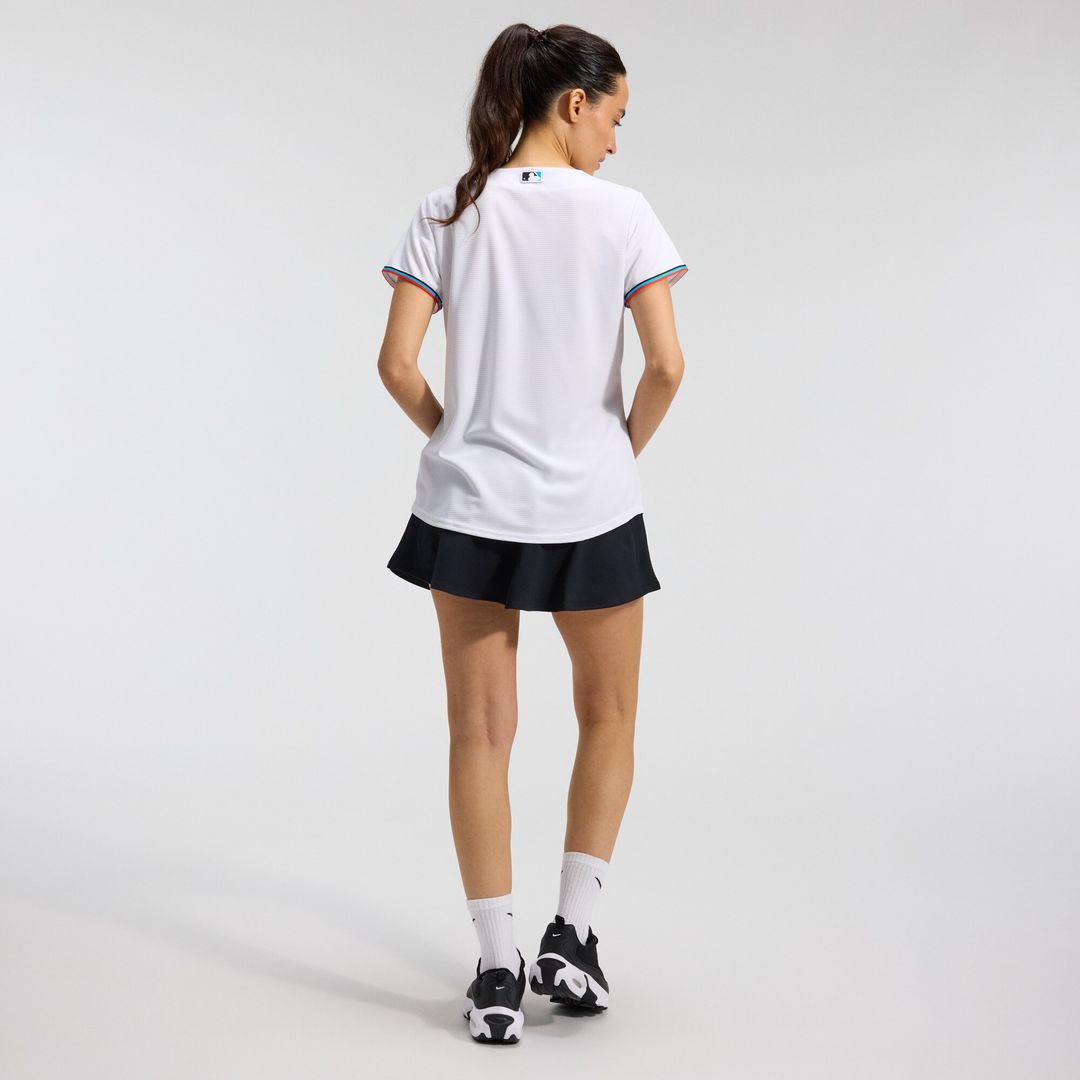 Miami Marlins Nike Women's Replica Team Jersey - White Team Jersey Sports Fan Apparel