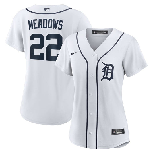 Detroit Tigers Parker Meadows Nike Women's Home Replica Jersey - White Team Jersey Sports Fan Apparel