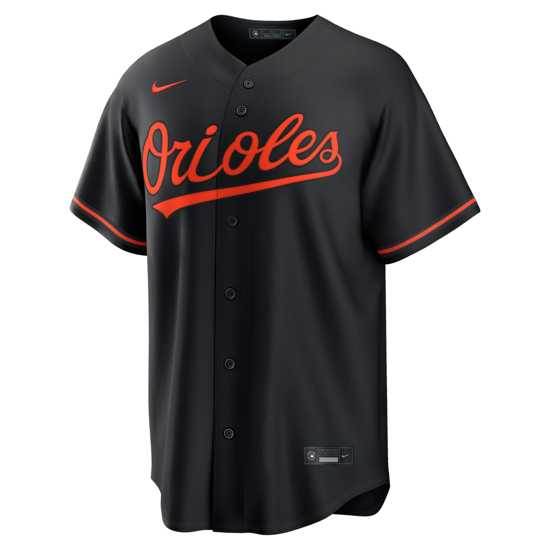 Baltimore Orioles Gunnar Henderson Nike Alternate Replica Jersey - Black Team Jersey Sports Fan Apparel