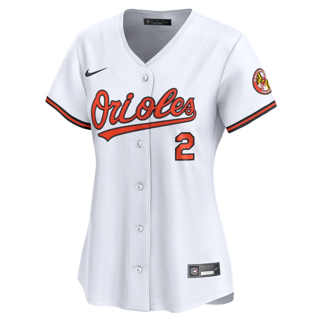 Baltimore Orioles Gunnar Henderson Nike Women's Home Limited Player Jersey - White Team Jersey Sports Fan Apparel