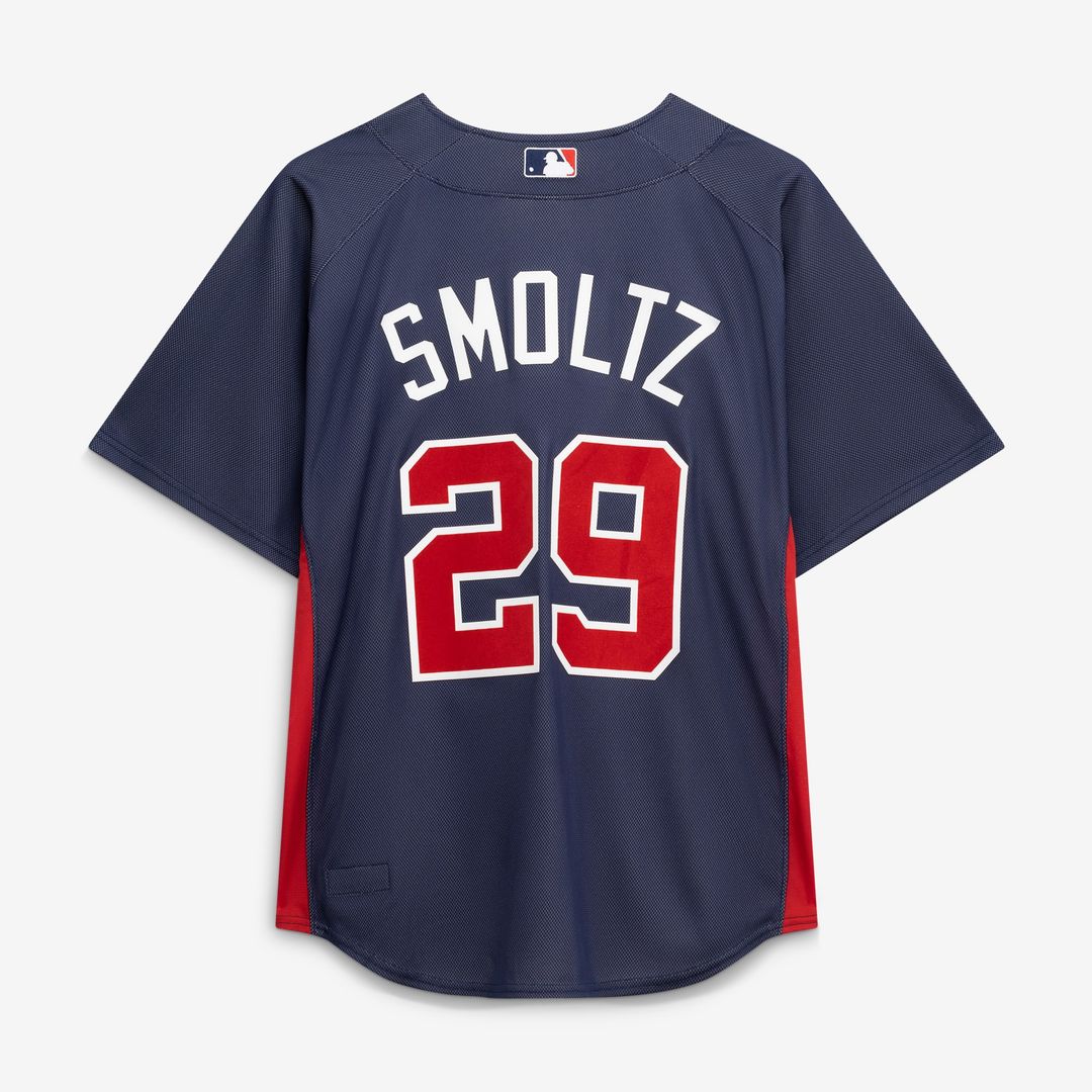 Atlanta Braves John Smoltz Mitchell & Ness Authentic Batting Practice Jersey - Navy Team Jersey Sports Fan Apparel