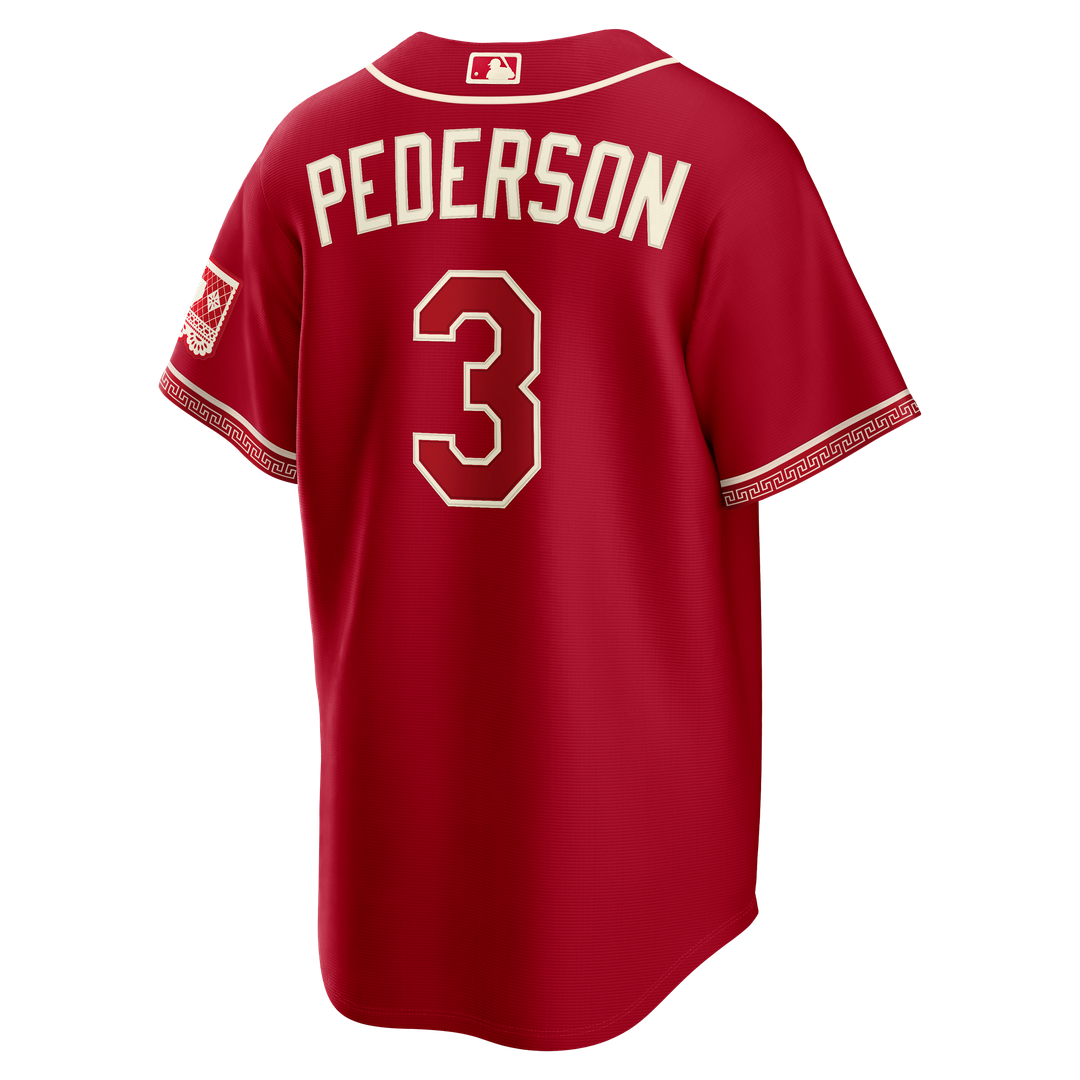 Texas Rangers Joc Pederson Nike 2026 City Connect Stadium Jersey - Red Team Jersey Sports Fan Apparel