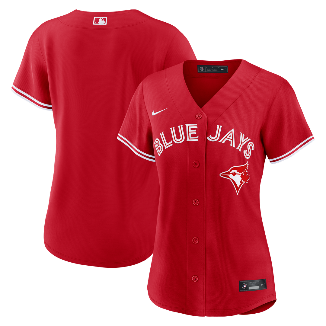 Toronto Blue Jays Nike Women's Alternate Replica Jersey - Red Team Jersey Sports Fan Apparel