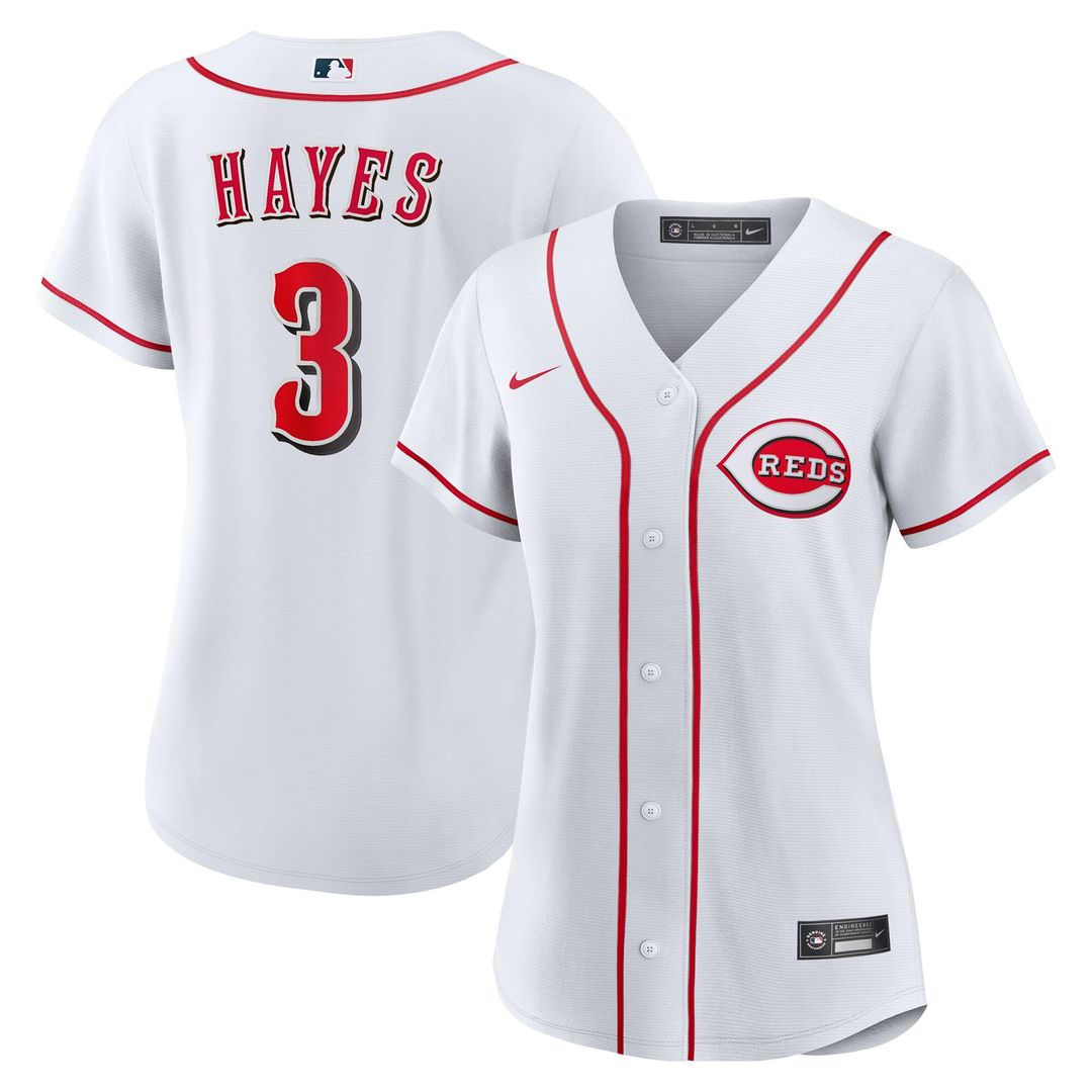Cincinnati Reds Ke'Bryan Hayes Nike Women's Home Replica Jersey - White Team Jersey Sports Fan Apparel