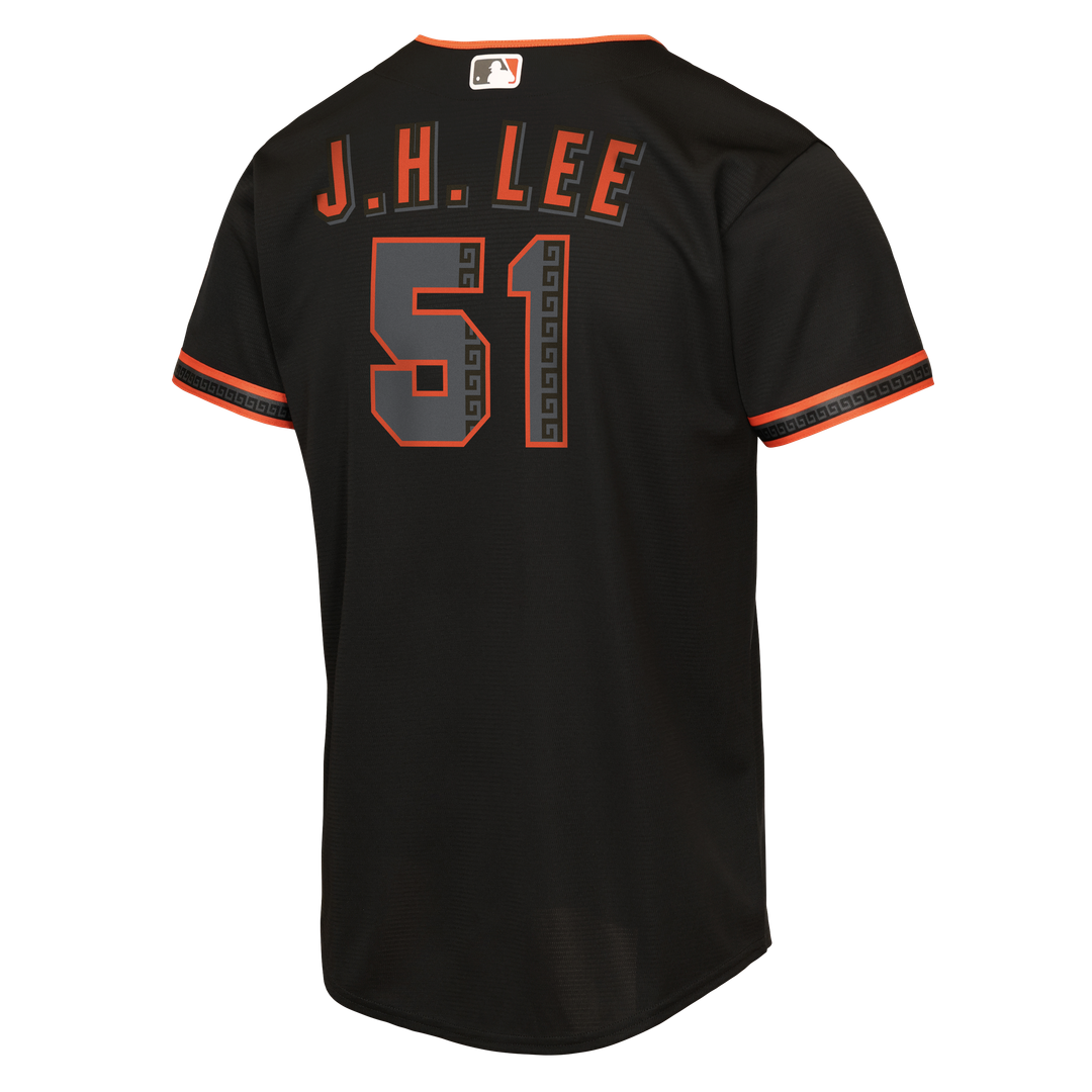 San Francisco Giants Jung Hoo Lee Nike Youth Alternate 2 Replica Jersey - Black Team Jersey Sports Fan Apparel
