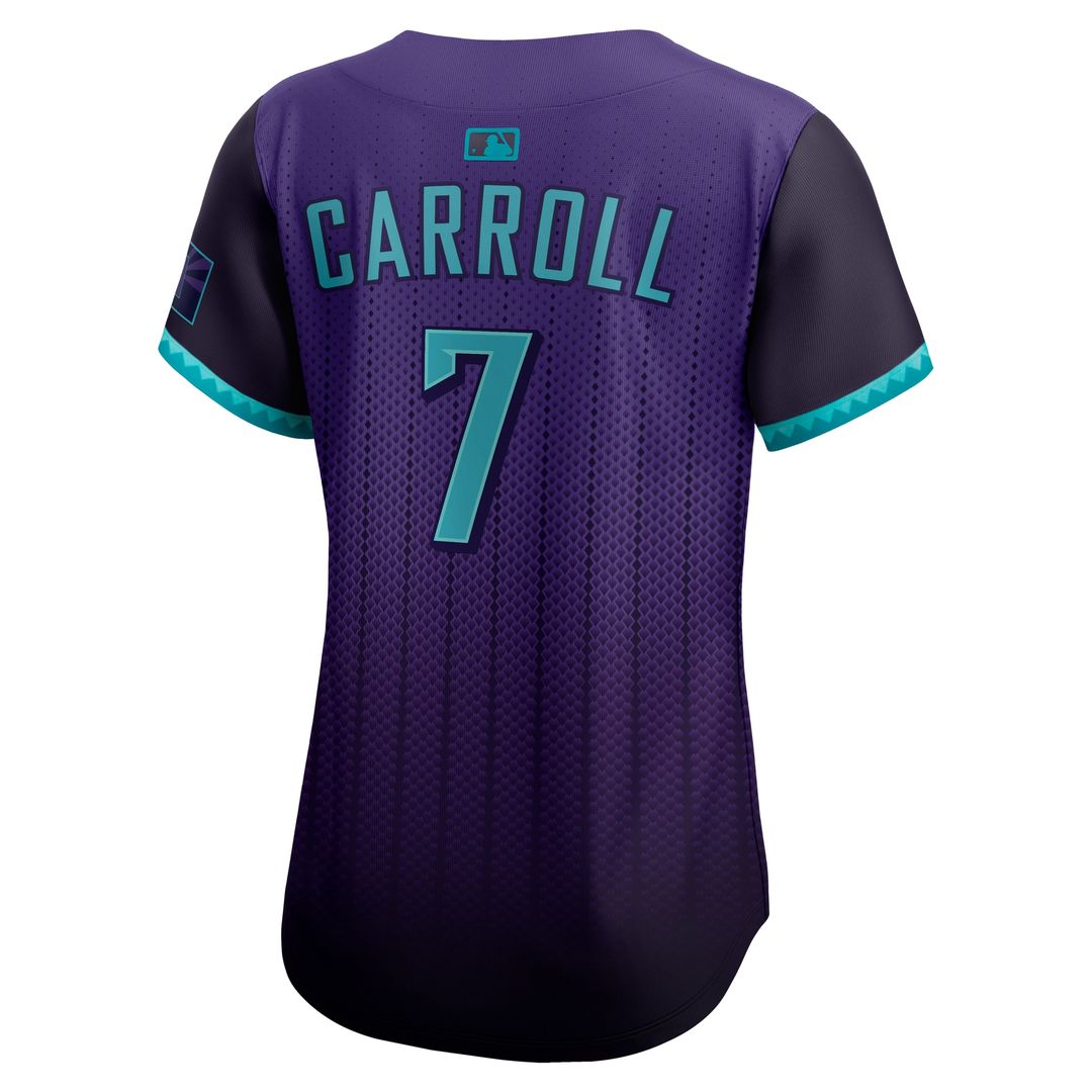 Arizona Diamondbacks Corbin Carroll Nike Women's 2025 City Connect Limited Player Jersey - Purple Team Jersey Sports Fan Apparel