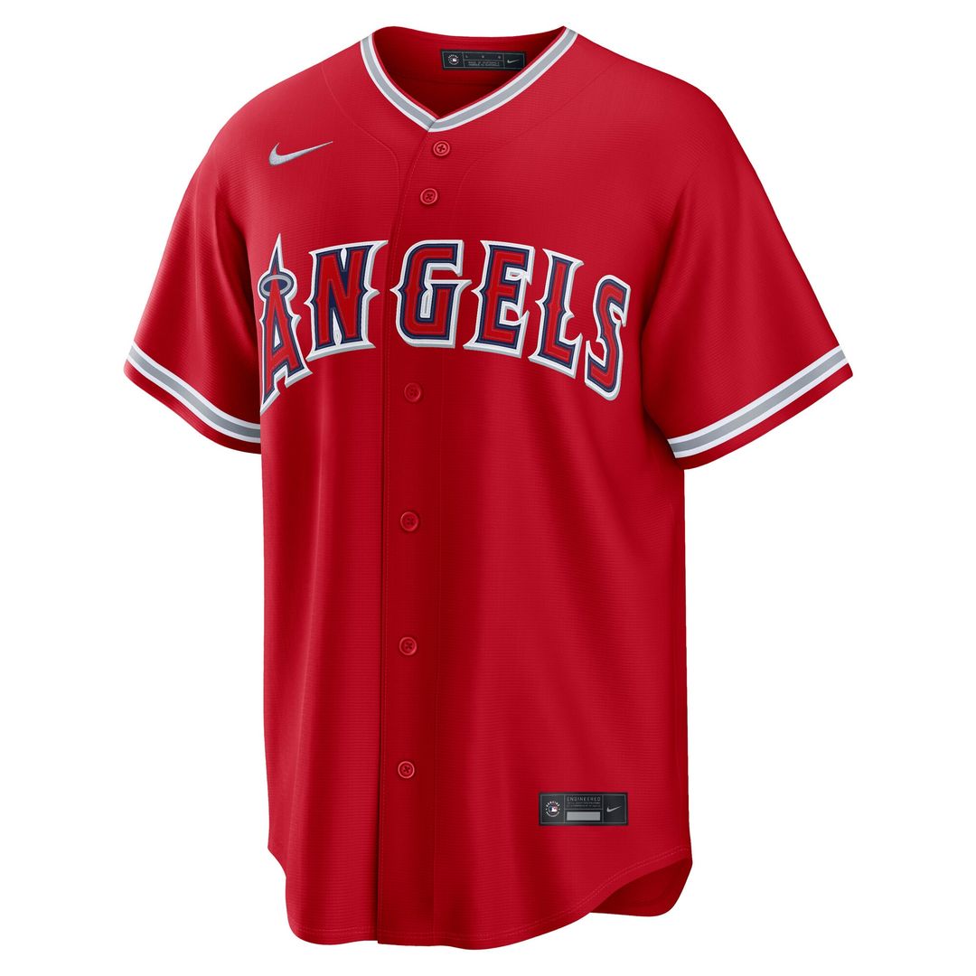 Los Angeles Angels Mike Trout Nike Alternate Replica Jersey - Red Team Jersey Sports Fan Apparel