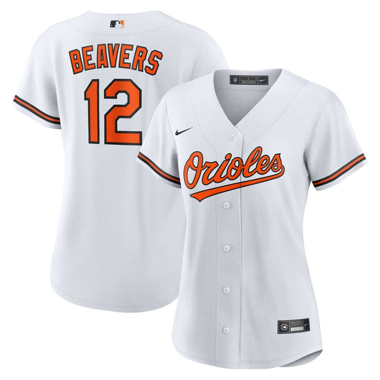 Baltimore Orioles Dylan Beavers Nike Women's Home Replica Jersey - White Team Jersey Sports Fan Apparel