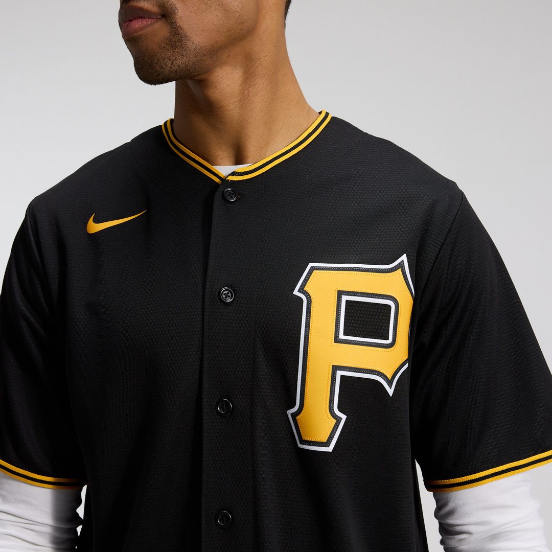 Pittsburgh Pirates Nike Alternate Replica Team Jersey - Black Team Jersey Sports Fan Apparel
