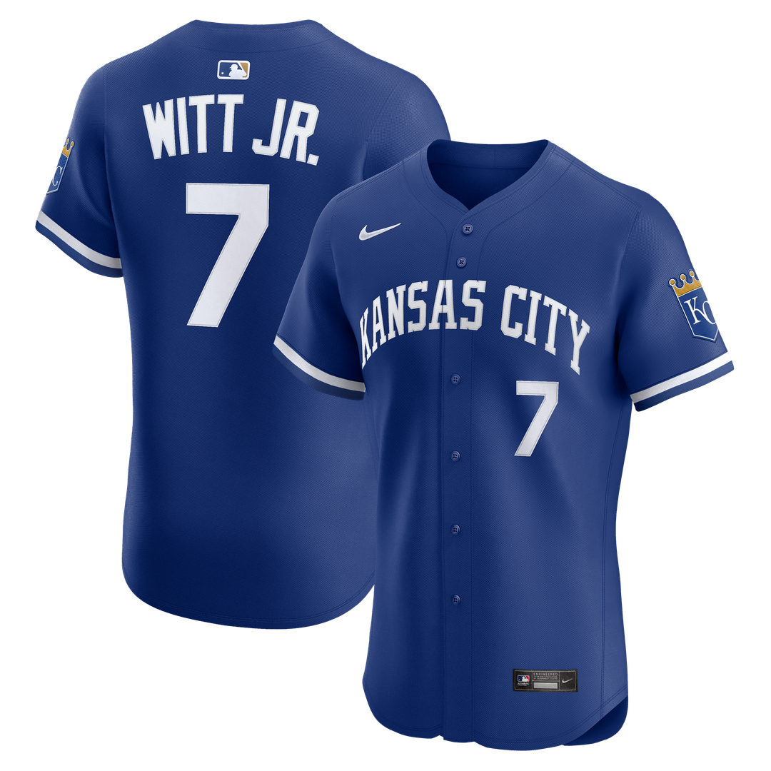 Kansas City Royals Bobby Witt Jr. Nike Home ElitePlayer Jersey - White Team Jersey Sports Fan Apparel