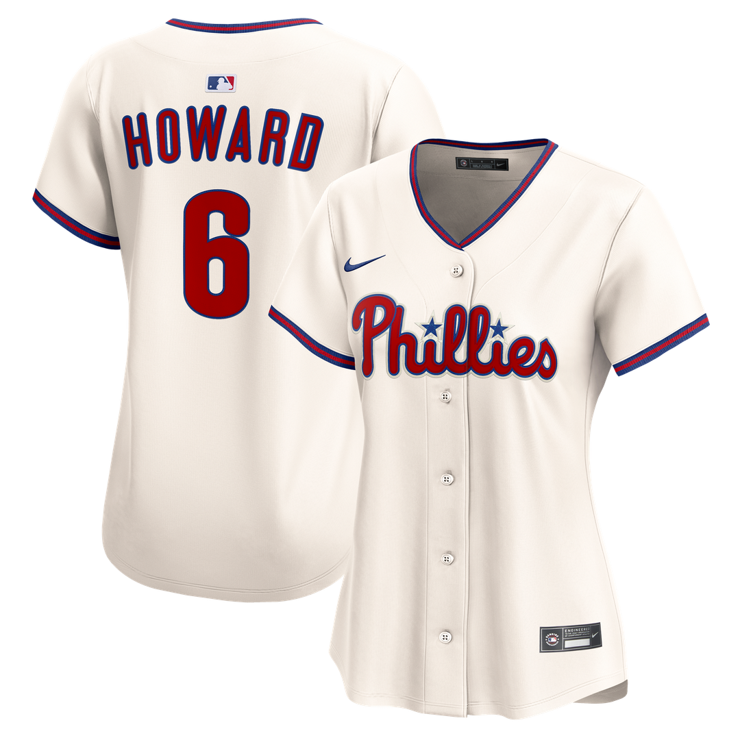 Philadelphia Phillies Ryan Howard Nike Women's Alternate 2 Limited Jersey - Cream Team Jersey Sports Fan Apparel