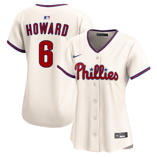 Philadelphia Phillies Ryan Howard Nike Women's Alternate 2 Limited Jersey - Cream Team Jersey Sports Fan Apparel