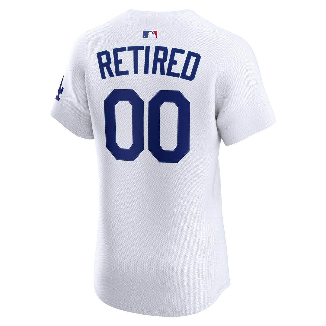 Los Angeles Dodgers Nike Home Elite Pick - A - Player Retired Roster Jersey - White Team Jersey Sports Fan Apparel