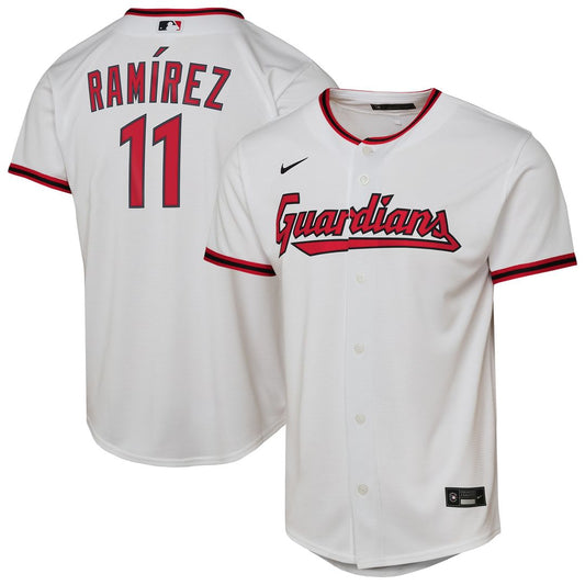 Cleveland Guardians José Ramírez Nike Youth Home Replica Player Jersey - White Team Jersey Sports Fan Apparel