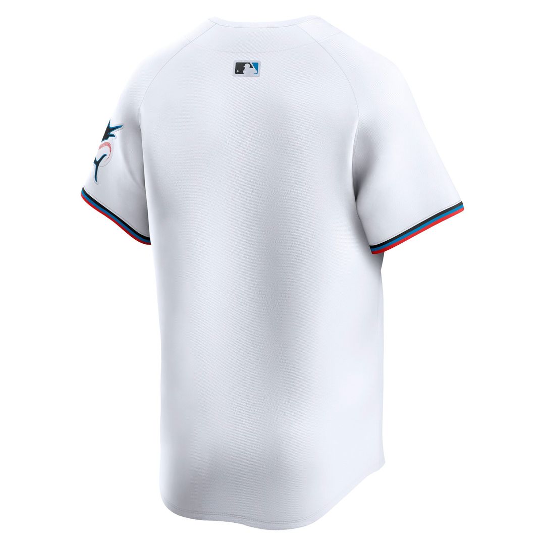 Miami Marlins Nike Home Limited Jersey - White Team Jersey Sports Fan Apparel