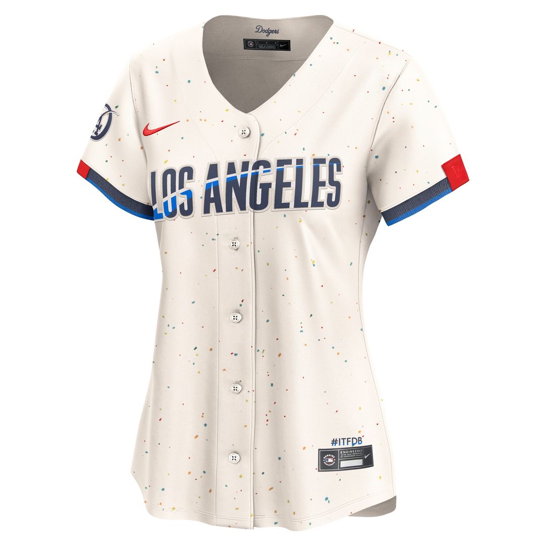 Los Angeles Dodgers Nike Women's City Connect Limited Jersey - Cream Team Jersey Sports Fan Apparel